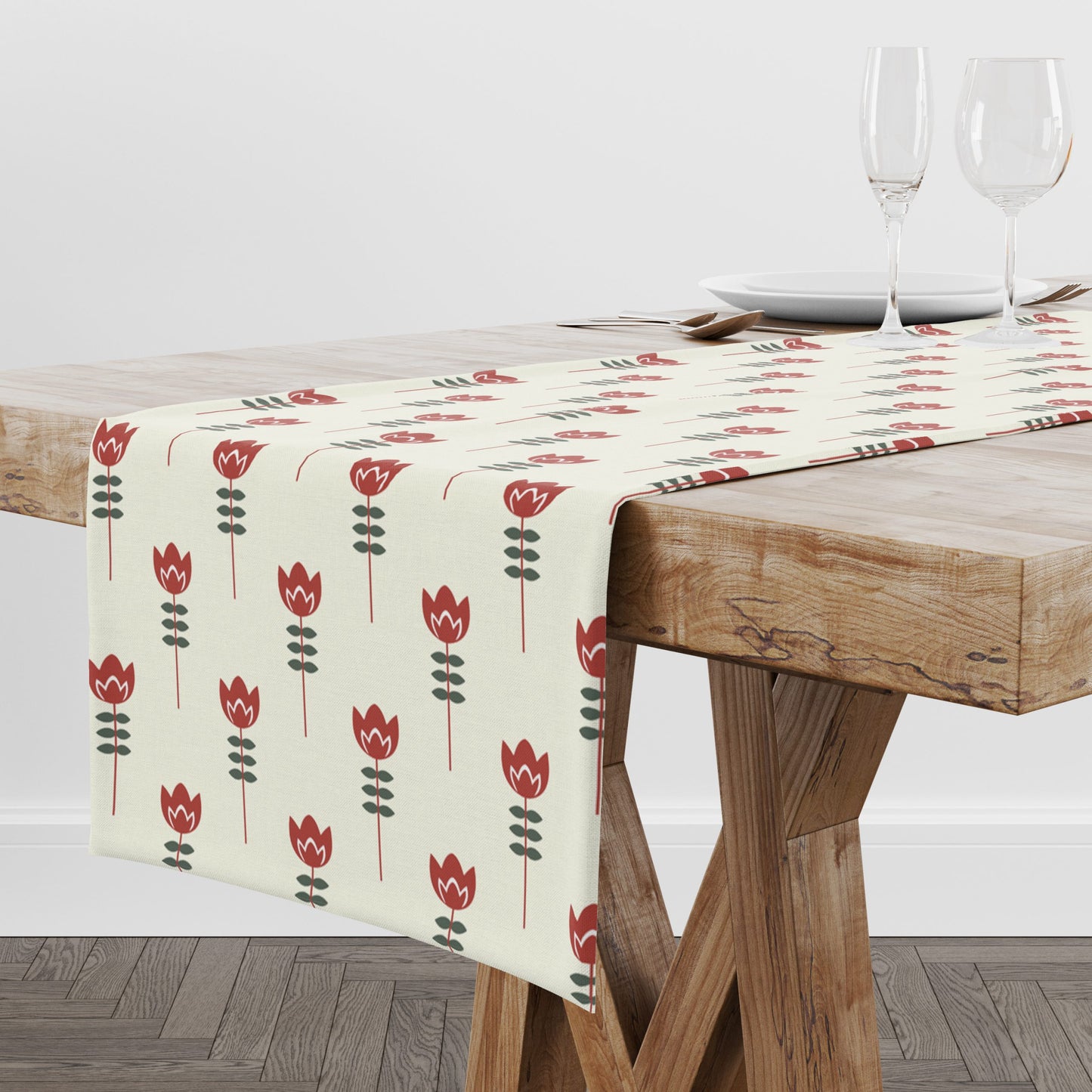 Floral Petal |Table Linen| Table Runner| Kitchen Linen image 3