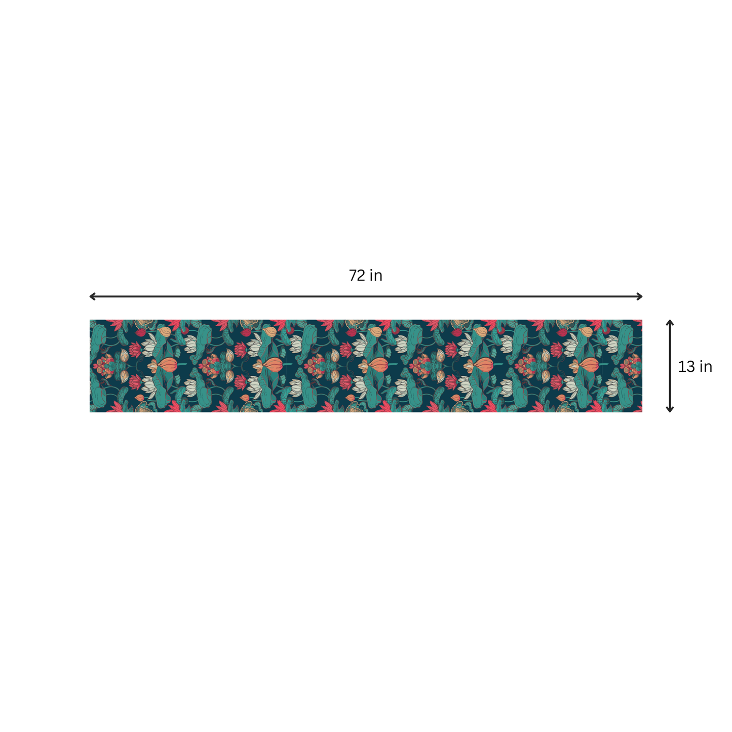 Lotus Blues | Table Linen/ Kitchen Linen| Table Runner| Premium Quality