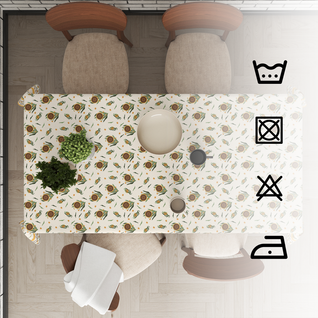 Sunflower | Premium Quality | Table Cloth | Dining Table Cloth image 4