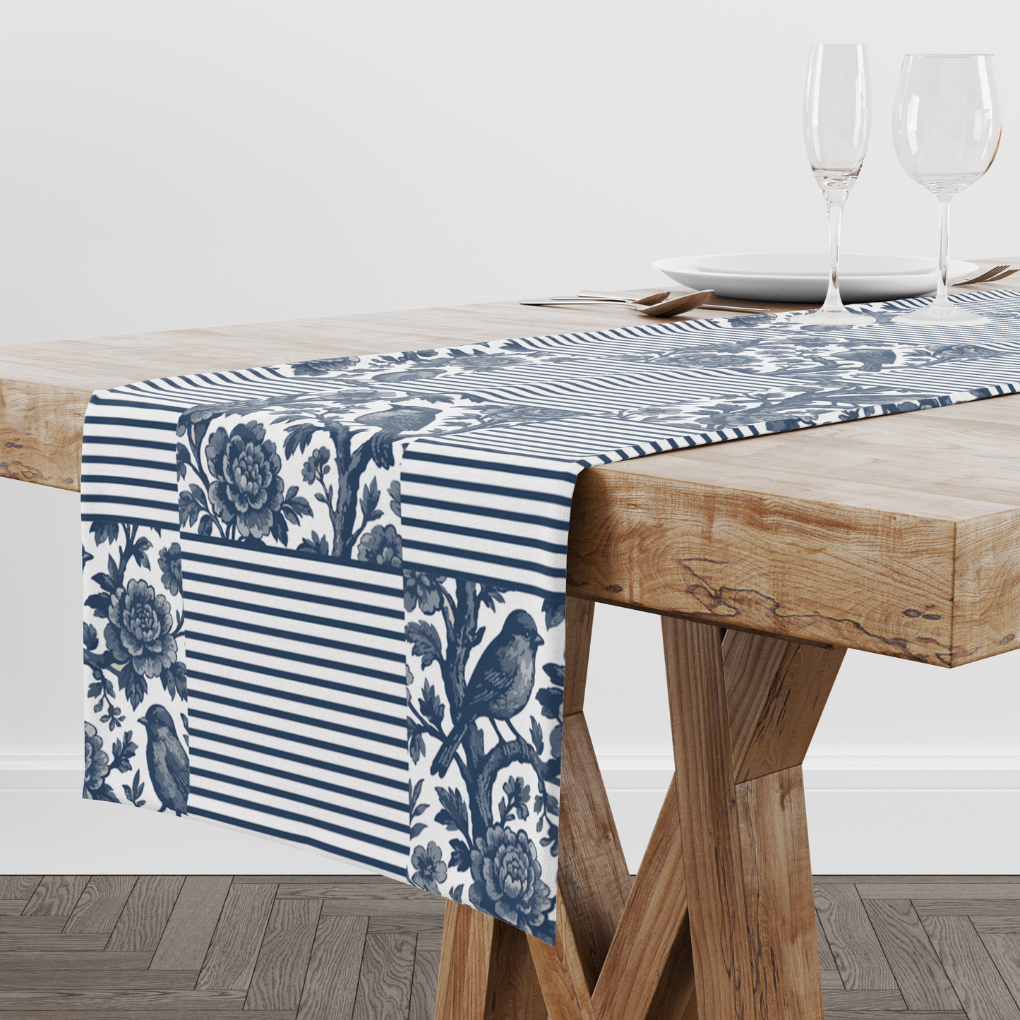 Blue Strips | Table Runner | Table Linen | Kitchen And Table Linen| Premium Quality