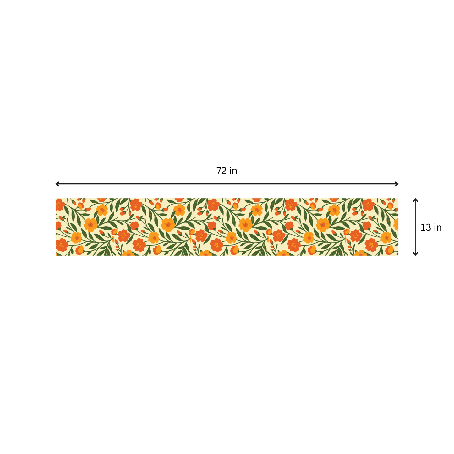 Bright Floral | Table Runner | Table Linen | Kitchen And Table Linen