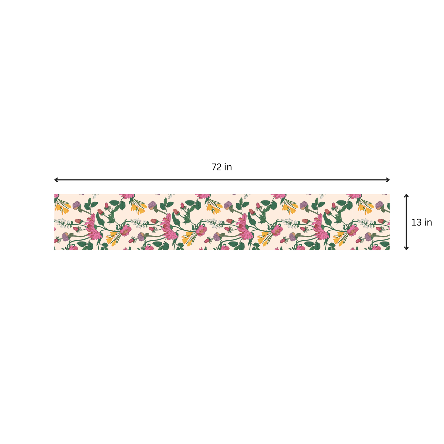Pink Floral | Table Runner | Table Linen | Kitchen And Table Linen