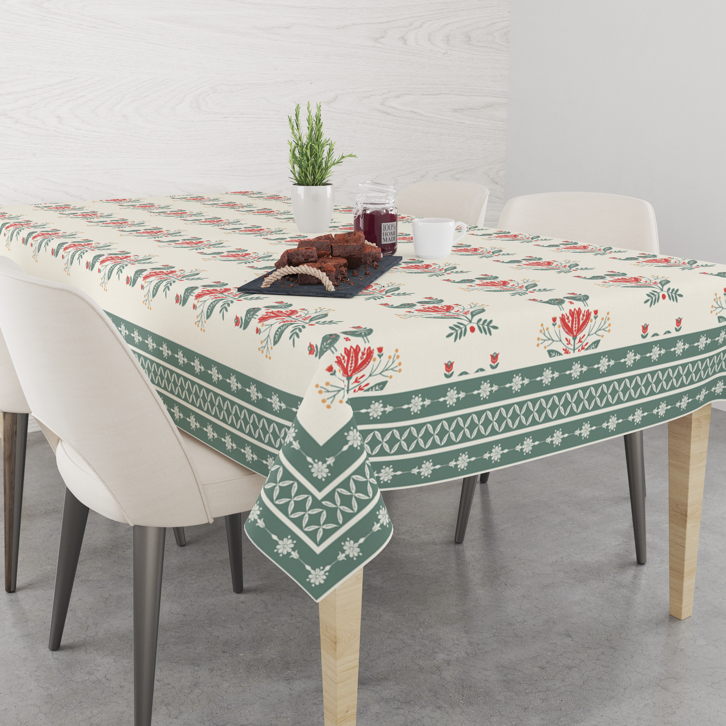 Birds Minimal | Premium Quality | Table Cloth | Dining Table Cloth