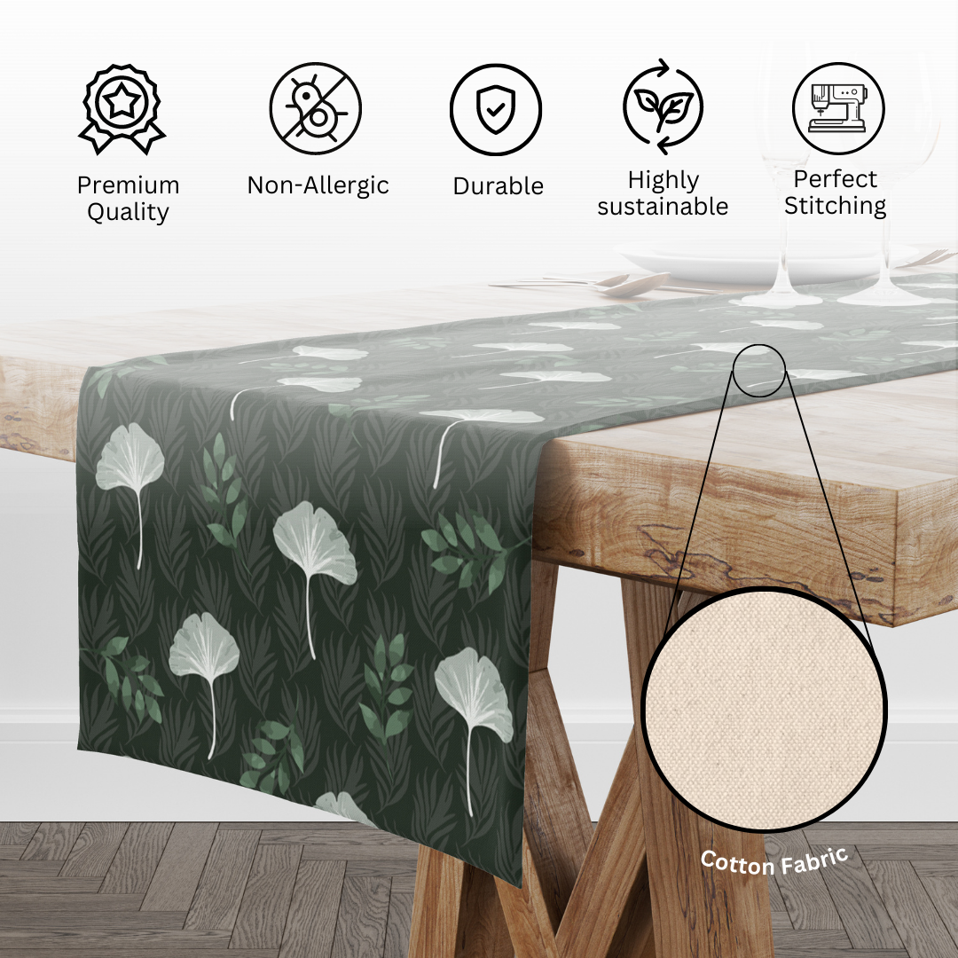 Tropical Green| Table Runner| Premium Quality| Table Linen| Kitchen Linen image 10
