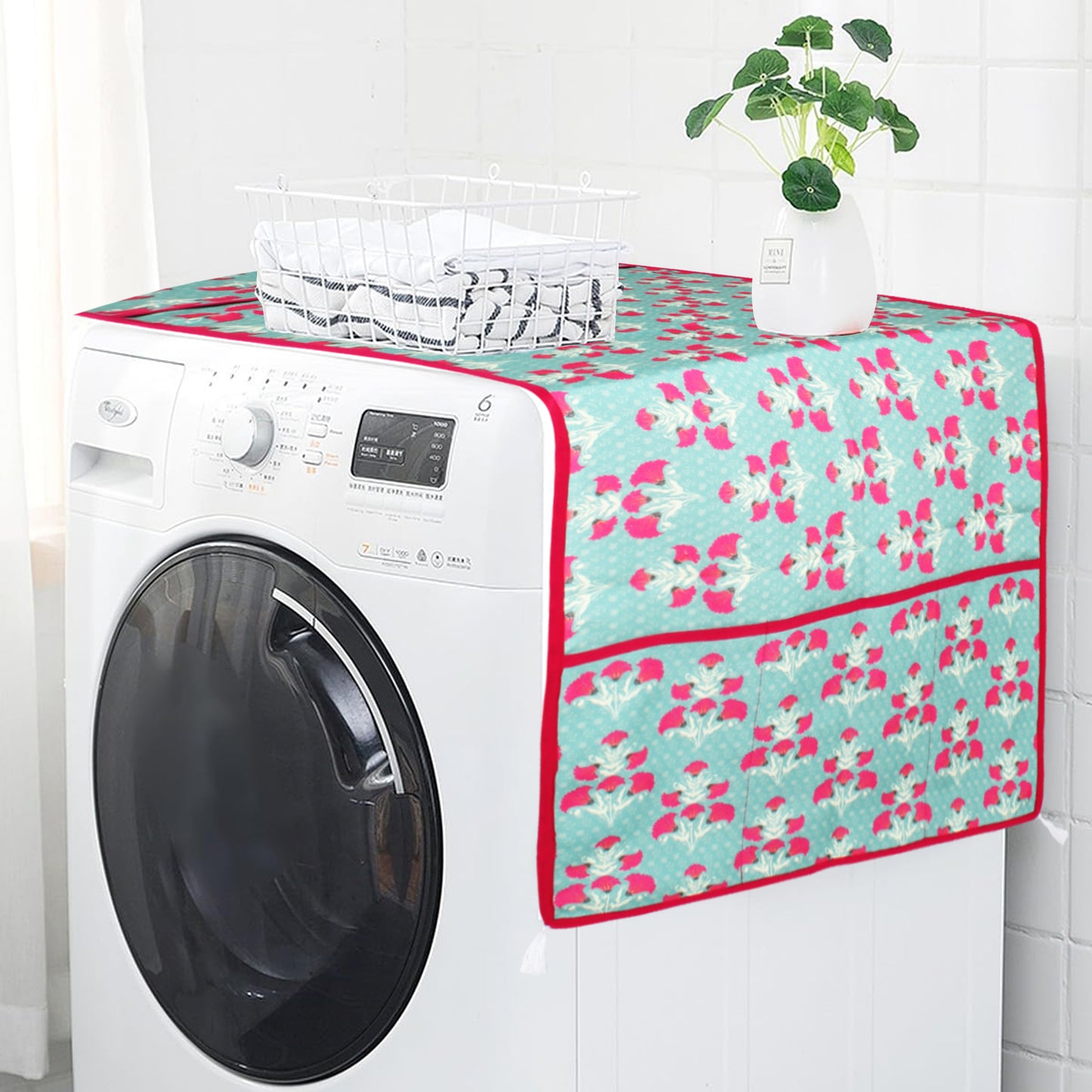 Turquiose | Premium Quality | Fridge Cover | Fridge Protecter image 9