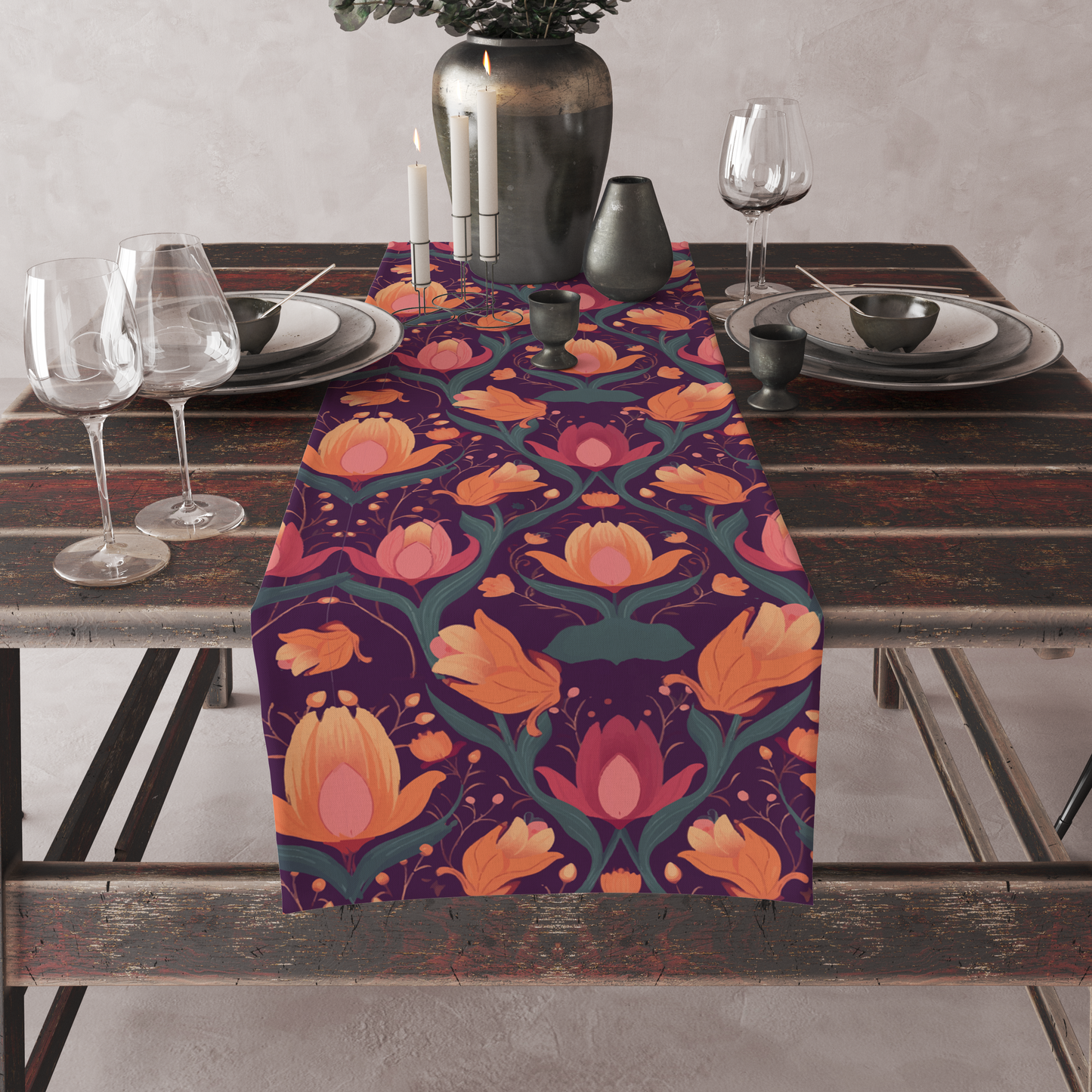 BuddingLotus | Table Linen/ Kitchen Linen| Table Runner| Premium Quality
