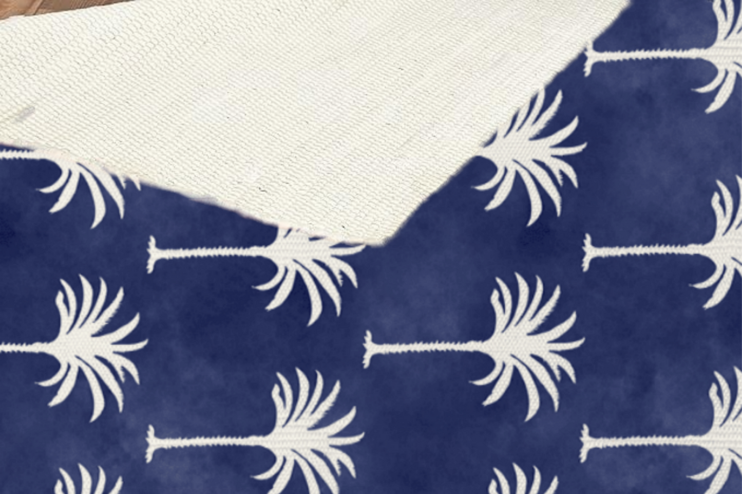 Tropical Tree Dhurrie Carpet Rugs Floor Mat for Living Area and Bedroom 2x3 Feet - Small