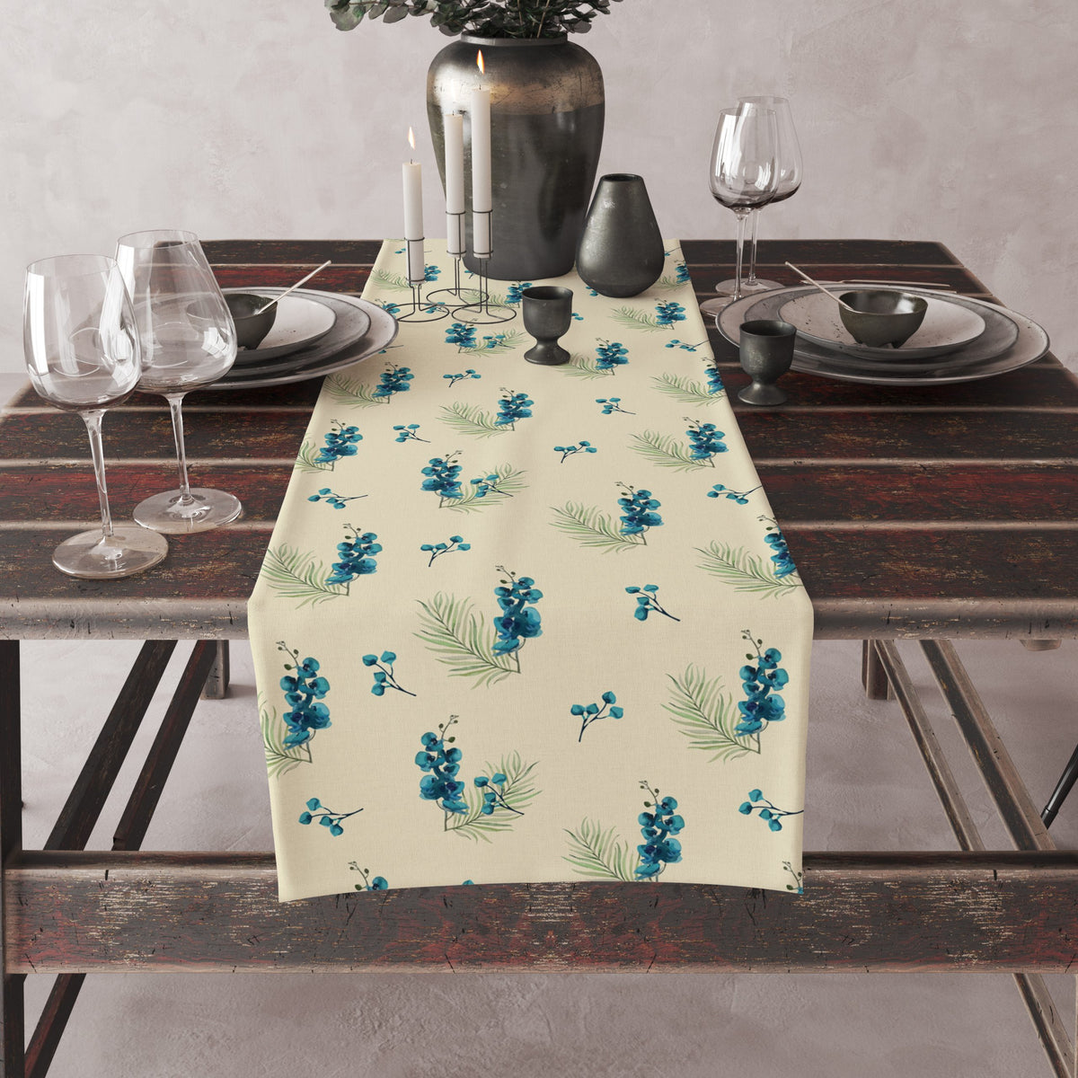 Watery Petal | Table Runner/ Table Linen| Premium Quality| Kitchen Linen image 2