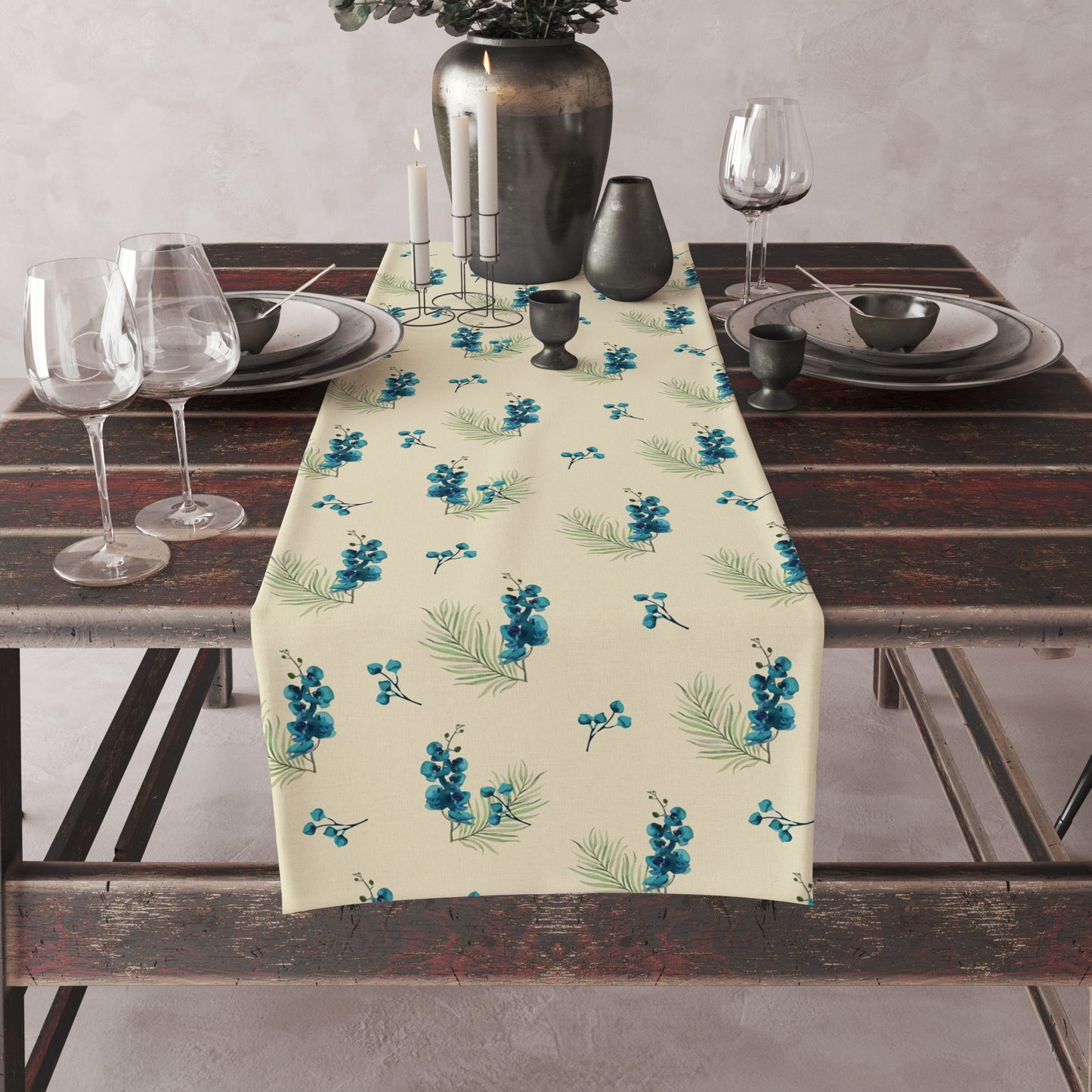 Watery Petal | Table Runner/ Table Linen| Premium Quality| Kitchen Linen image 2