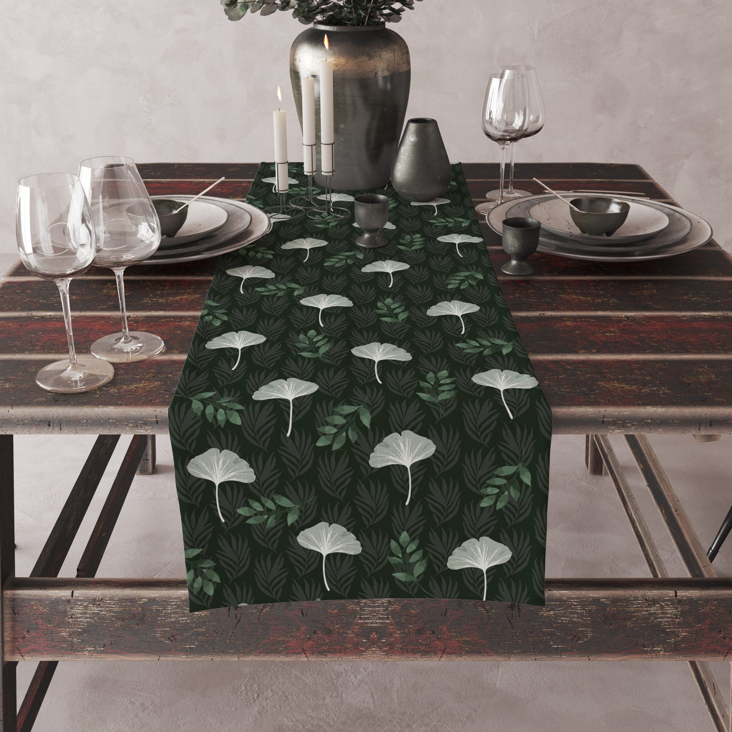 Tropical Green| Table Runner| Premium Quality| Table Linen| Kitchen Linen image 4