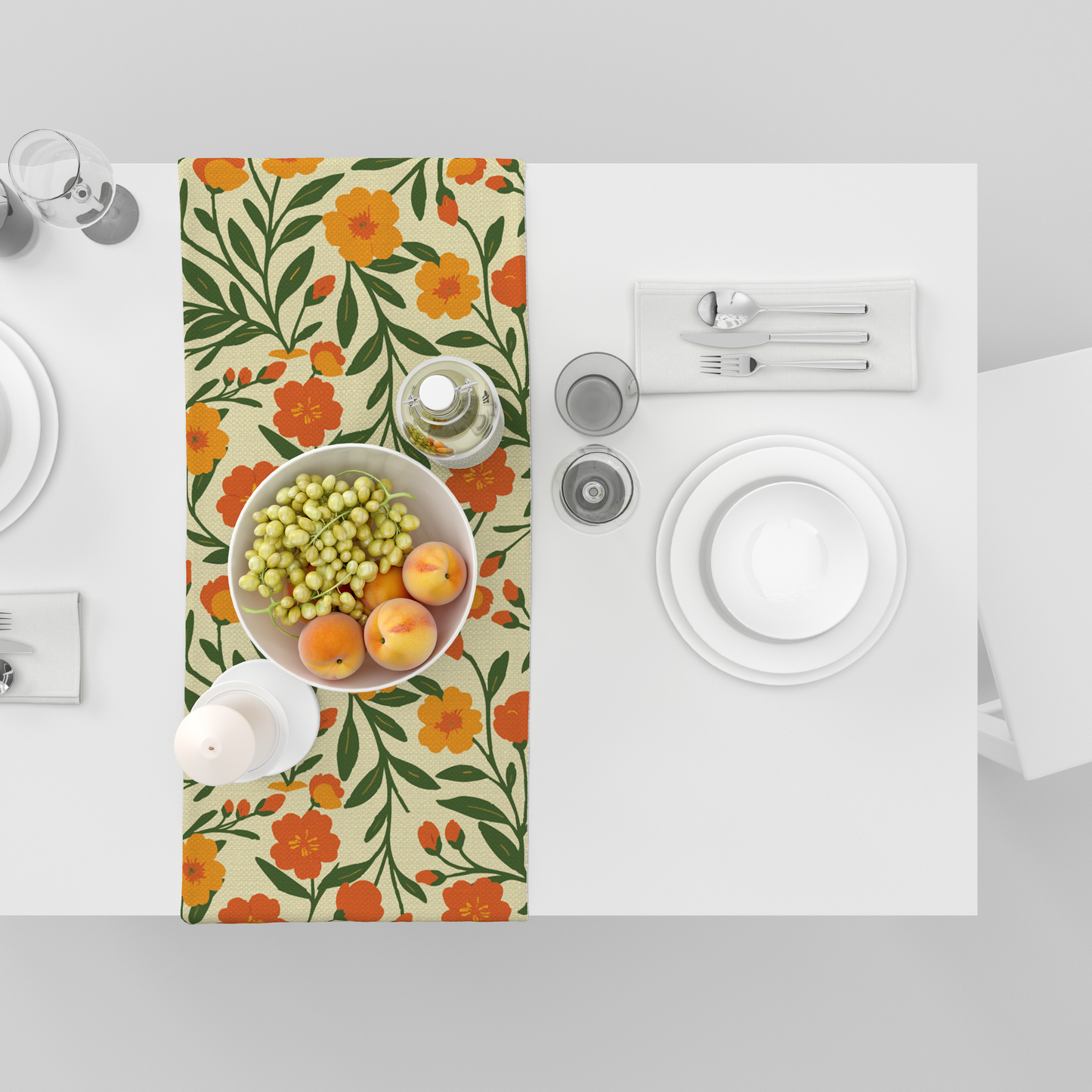 Bright Floral | Table Runner | Table Linen | Kitchen And Table Linen