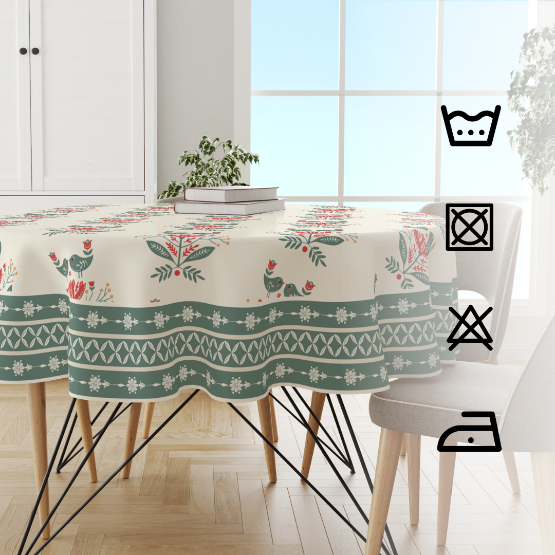 Birdy Minimal | Premium Quality | Table Cloth/ Table Linen | Kitchen Linen image 3