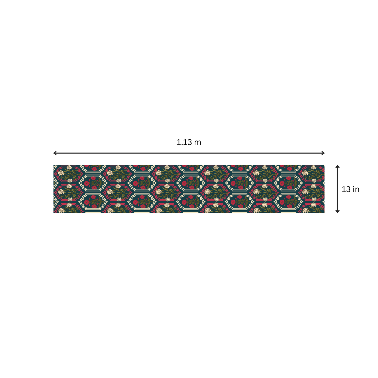Rajputana Wallflower | Table Linen/ Kitchen Linen| Table Runner| Premium Quality