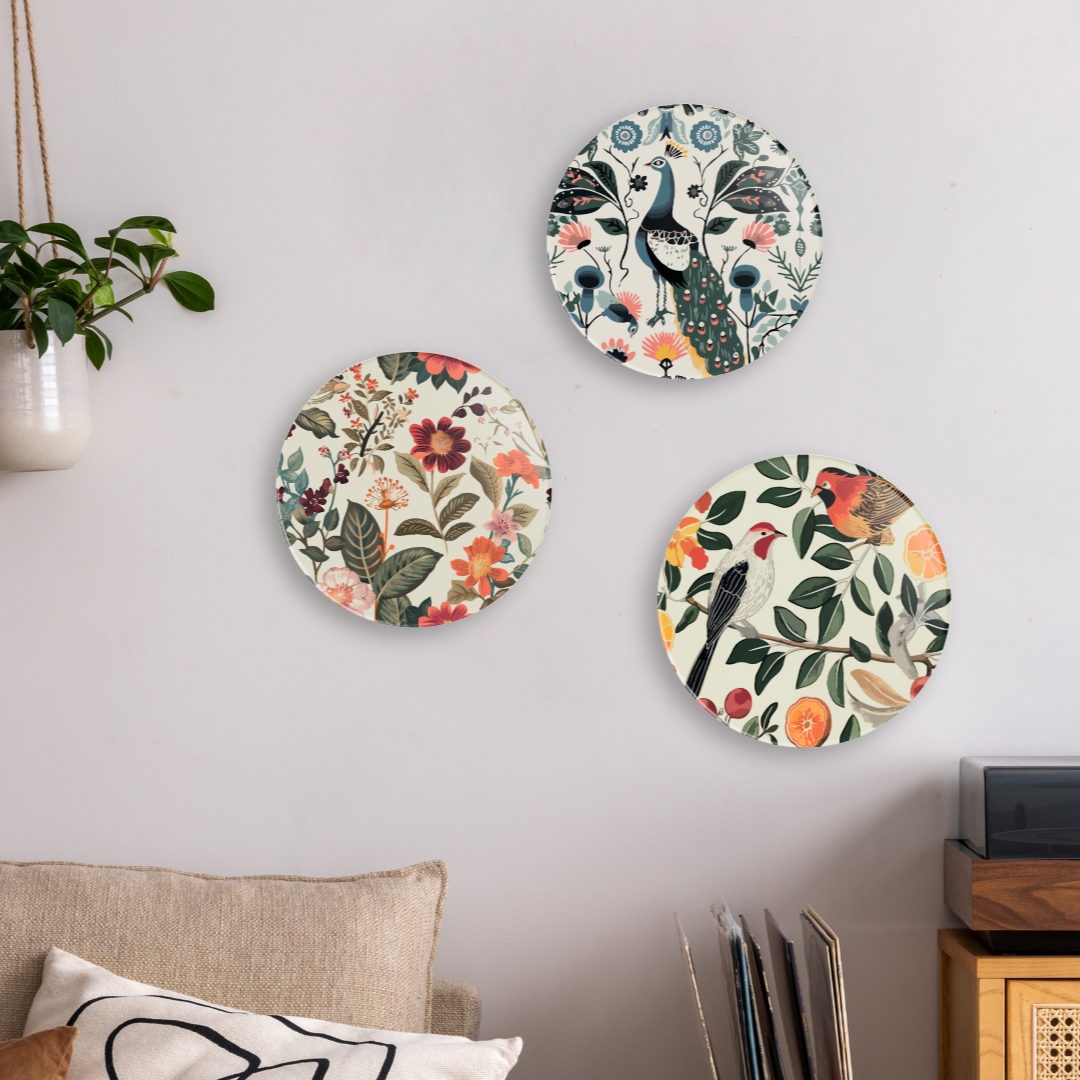 Floral | Premium Quality | Wall Plates/ Wall Art | Wall Hanging image 2