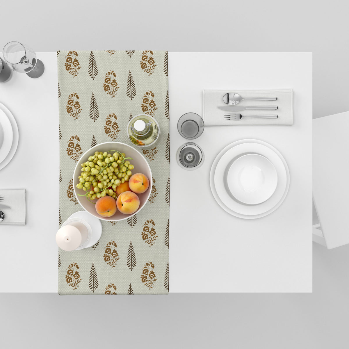 Block Print | Premium Quality| Table Linen| Table Runner| Kitchen Linen image 7