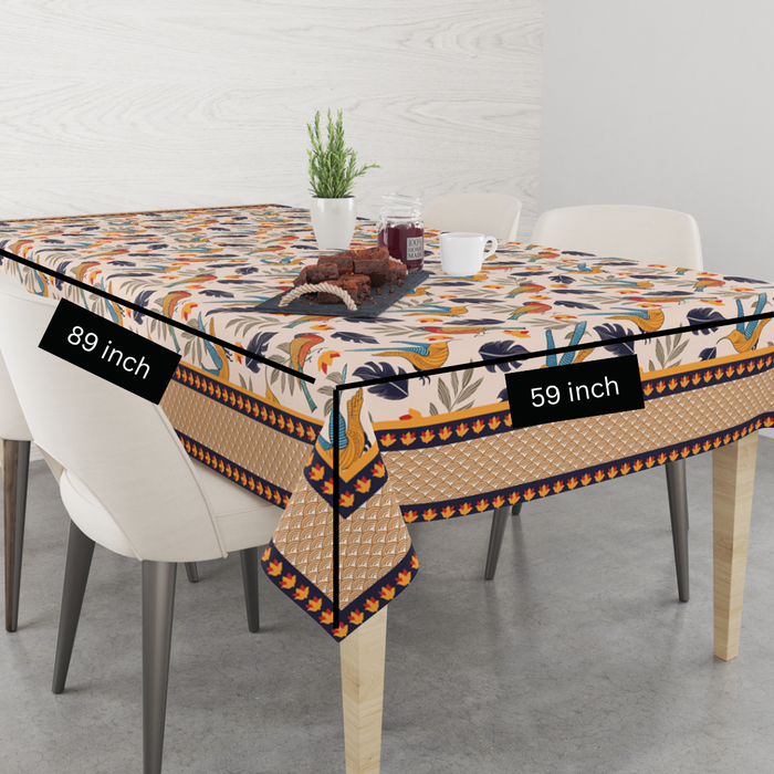 Chirpy Bird | Premium Quality | Table Cloth | Dining Table Cloth image 5