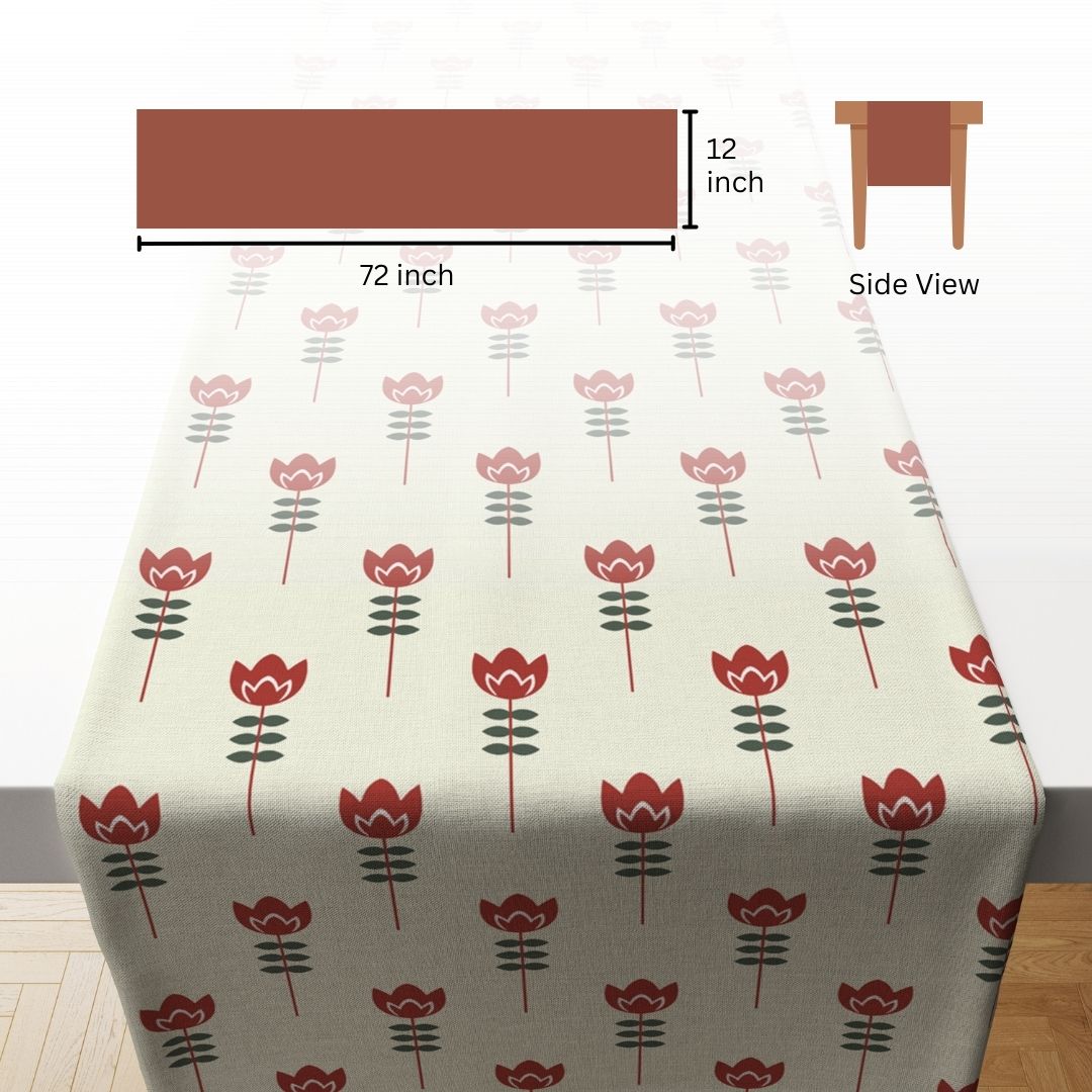 Floral Petal |Table Linen| Table Runner| Kitchen Linen image 10