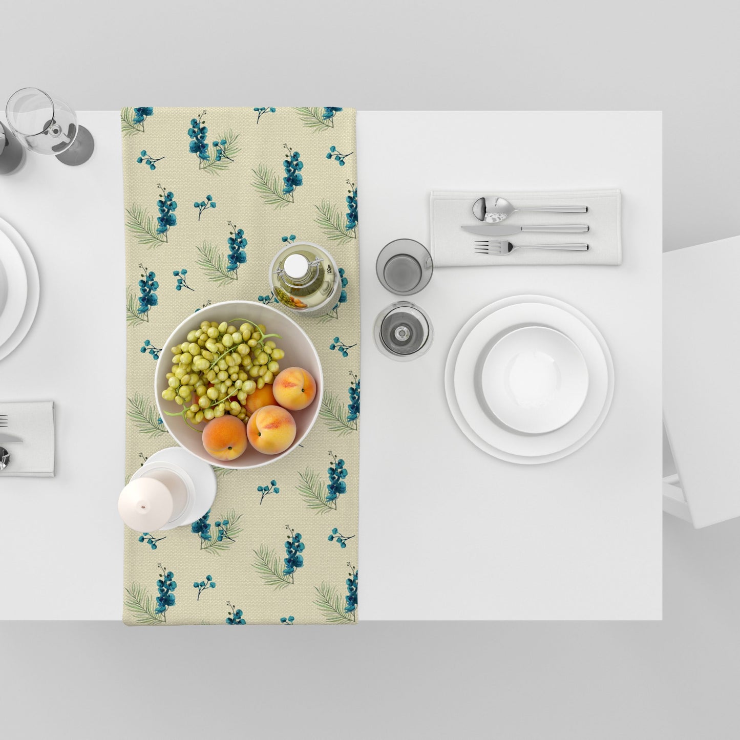 Watery Petal | Table Runner/ Table Linen| Premium Quality| Kitchen Linen image 6
