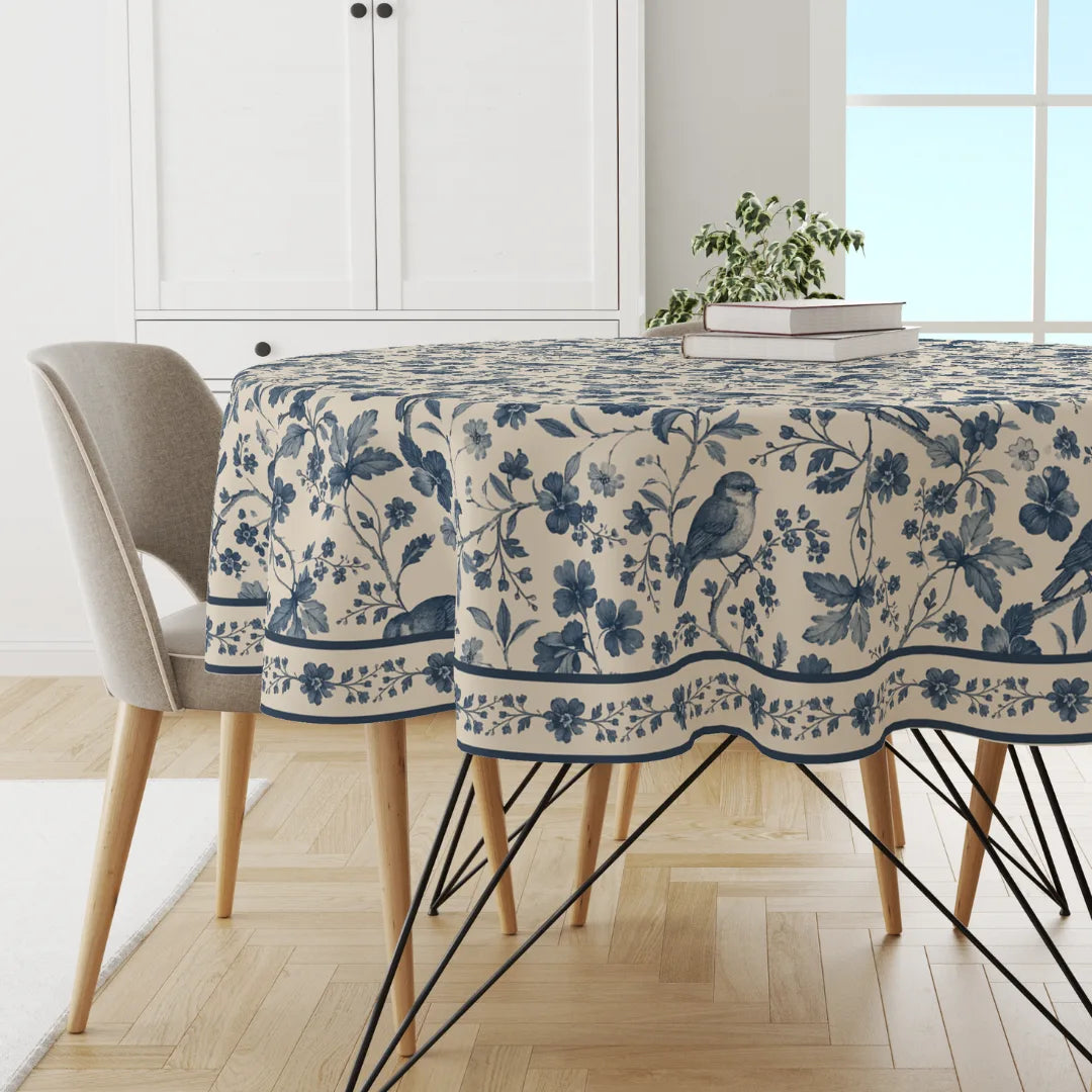 Birds Roots| Premium Quality | Table Cloth/ Table Linen | Kitchen Linen image 1