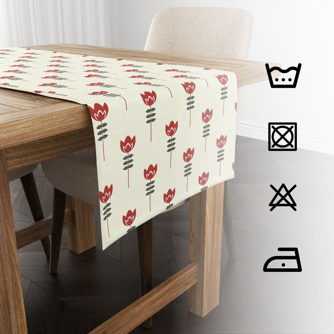 Floral Petal |Table Linen| Table Runner| Kitchen Linen image 8