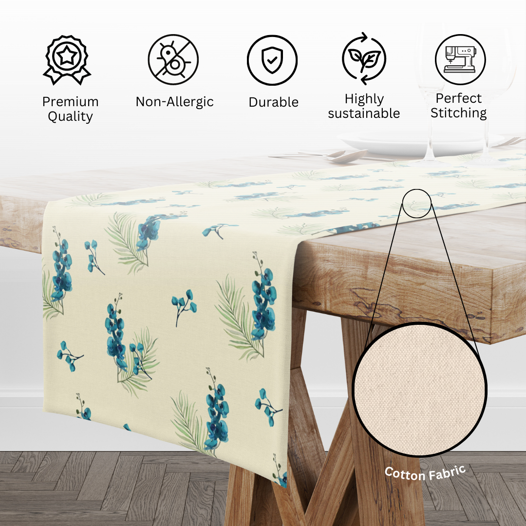 Watery Petal | Table Runner/ Table Linen| Premium Quality| Kitchen Linen image 10