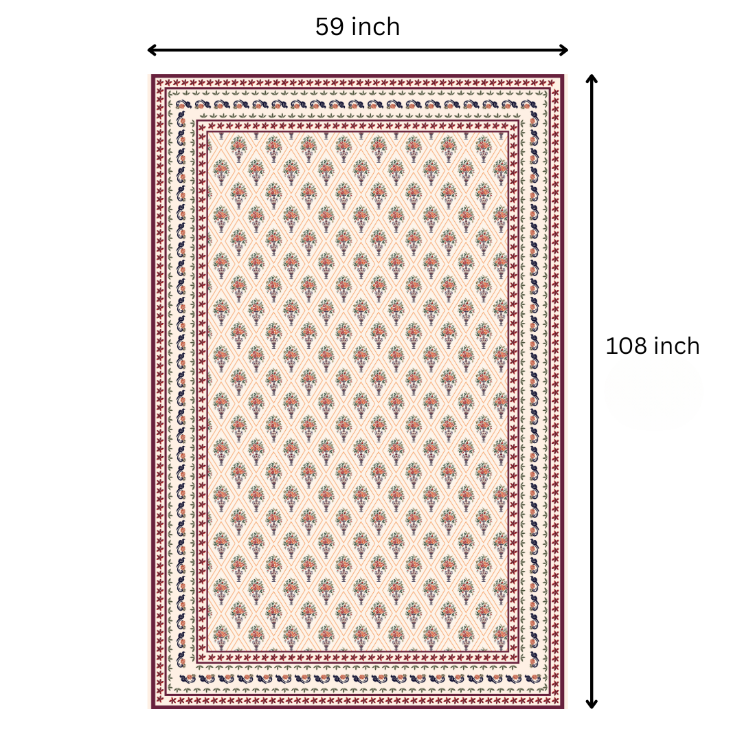 Maroon Block | Premium Quality | Table Cloth | Dining Table Cloth image 7