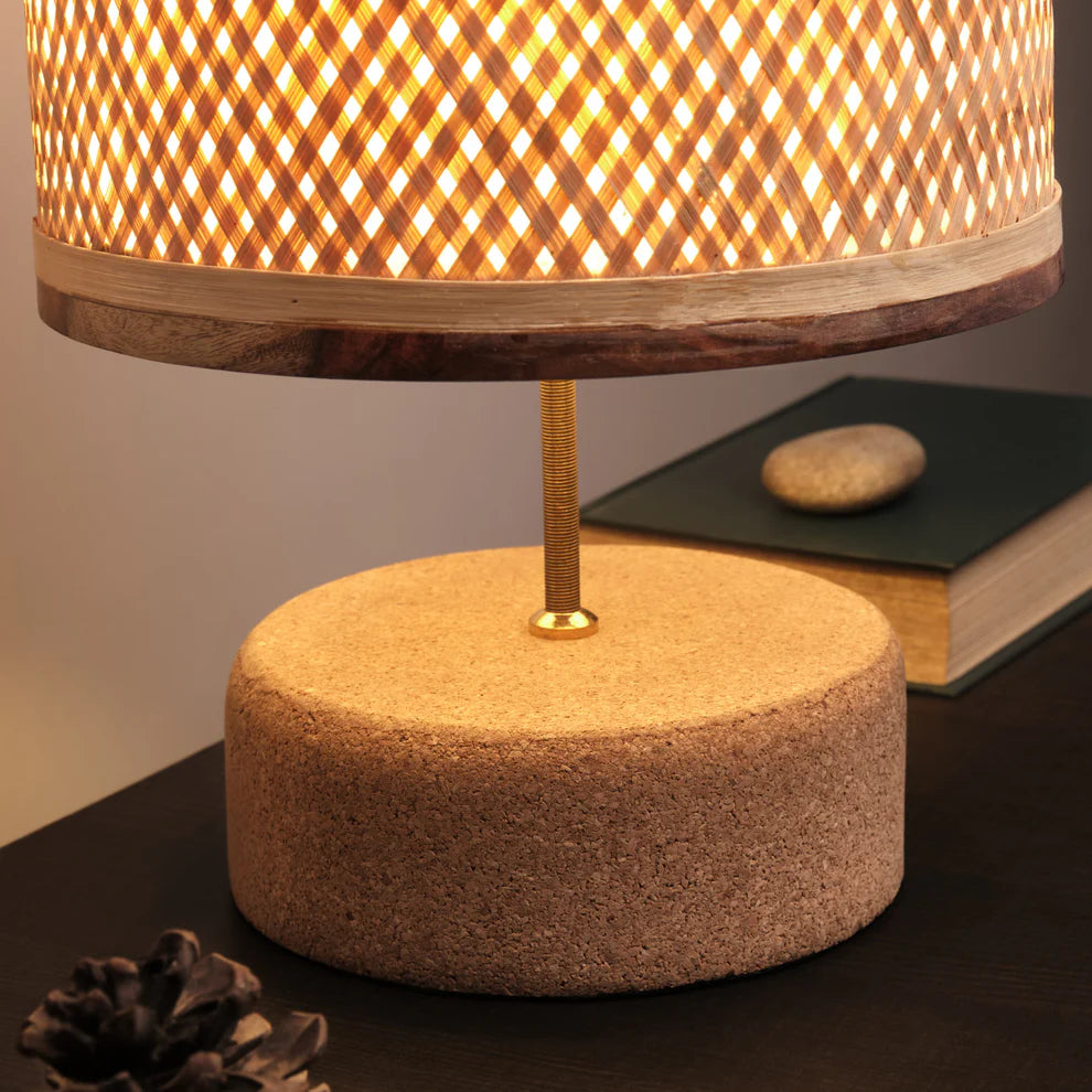 Decorative Drum Table Lamp | Wooden Lamps| Sustainable Lamps image 5