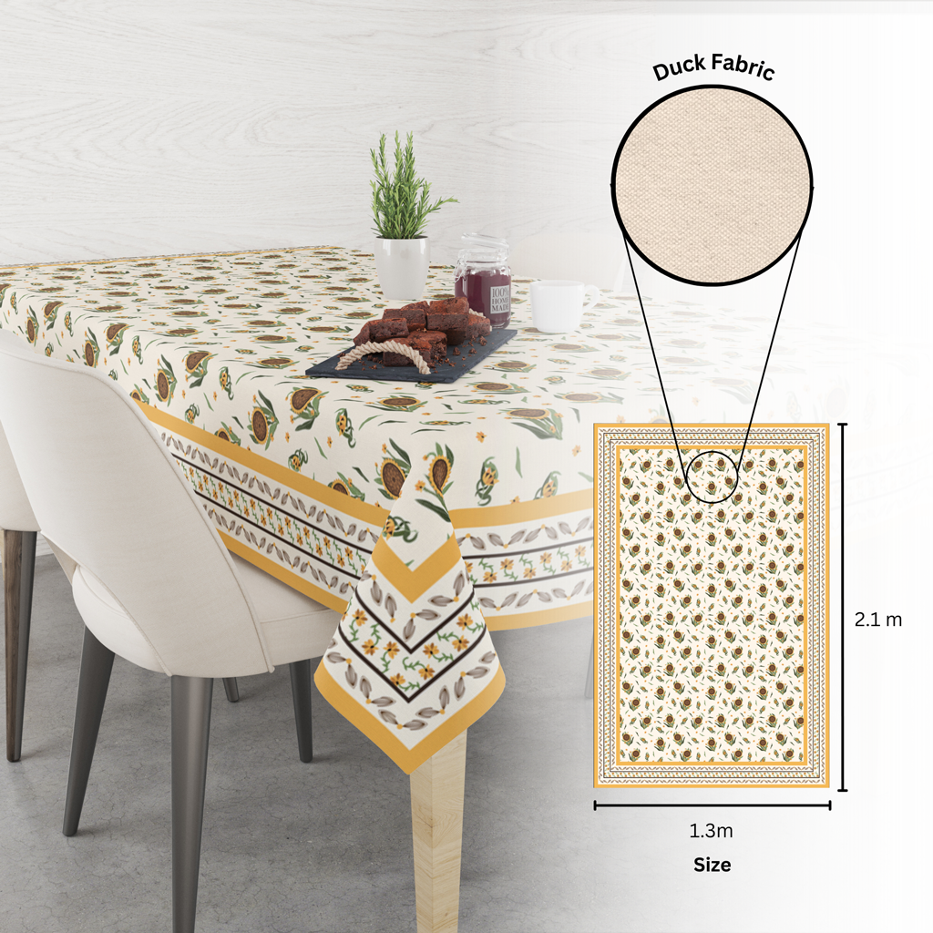 Sunflower | Premium Quality | Table Cloth | Dining Table Cloth image 3