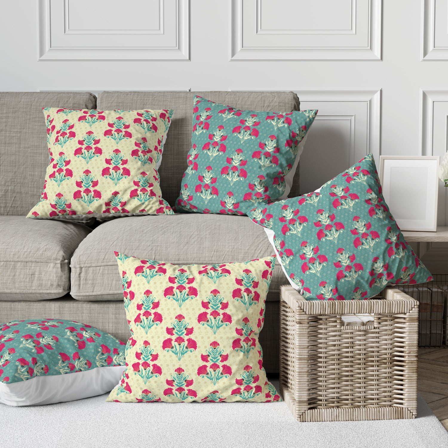 Set of 5 cushion cover