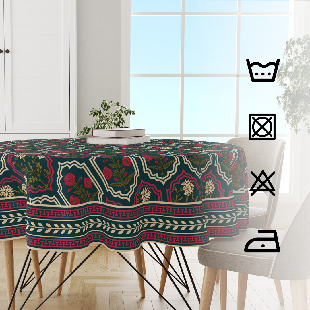 Rajputana Frames | Premium Quality | Table Cloth/ Table Linen | Kitchen Linen image 3