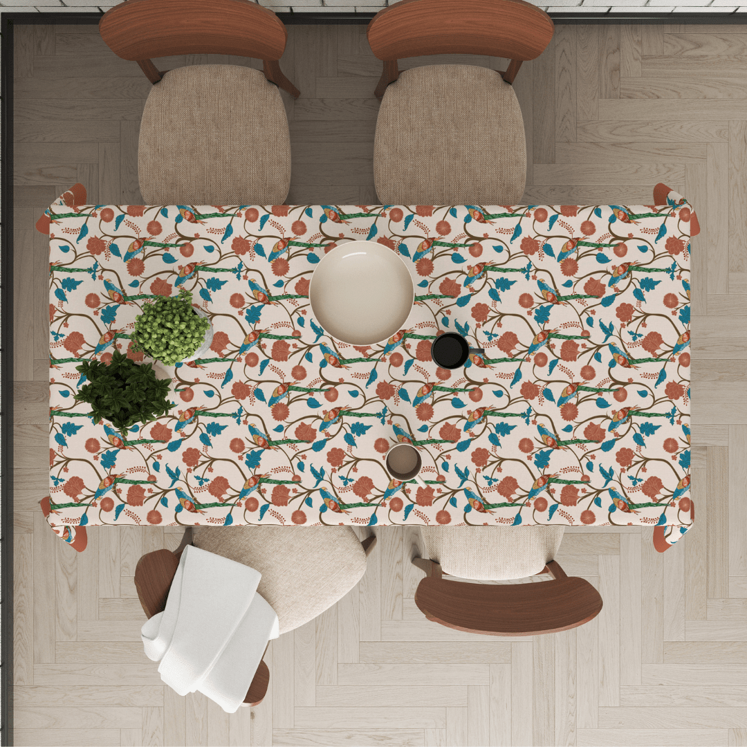 Parrot| Premium Quality | Table Cloth | Dining Table Cloth image 3