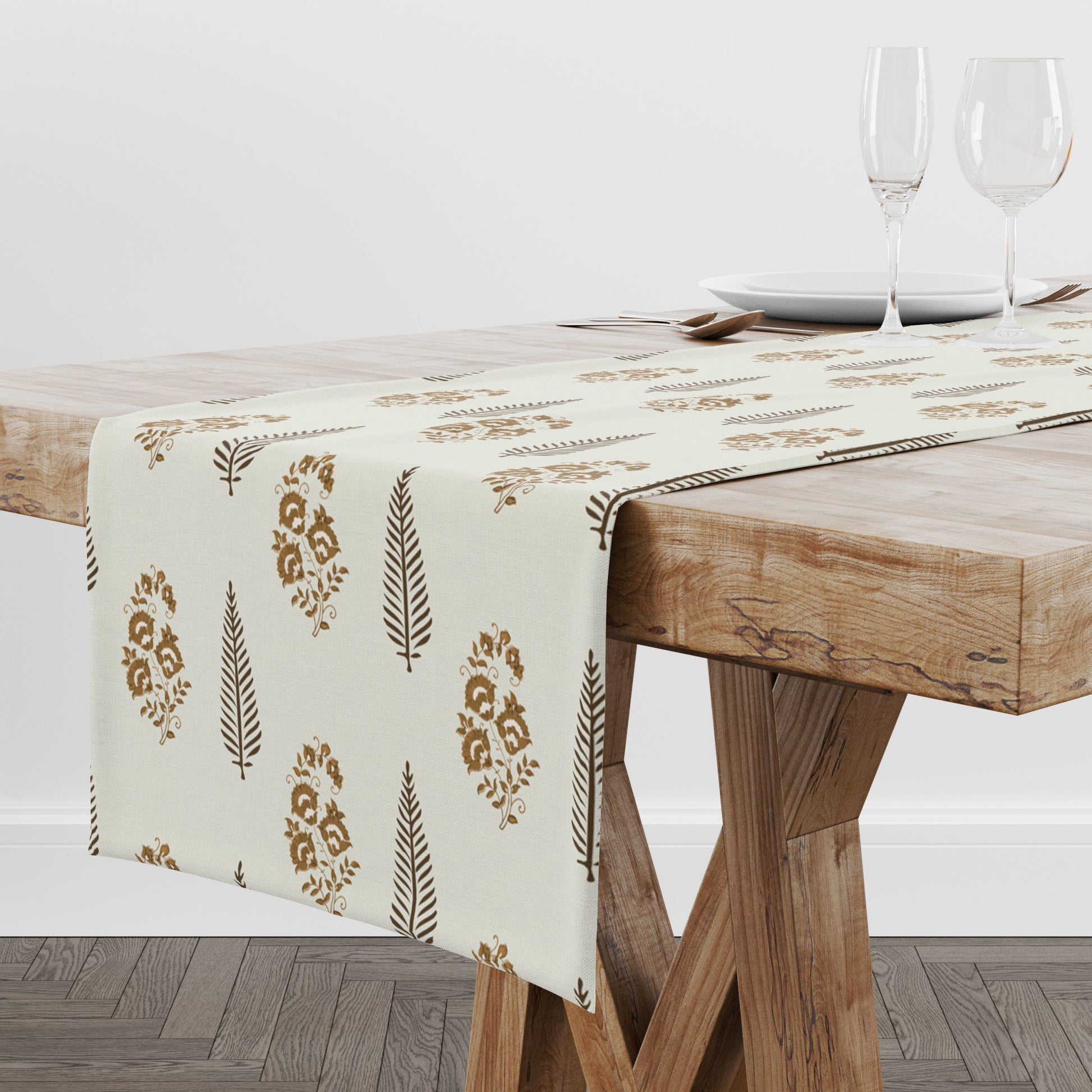 Block Print | Premium Quality| Table Linen| Table Runner| Kitchen Linen image 2