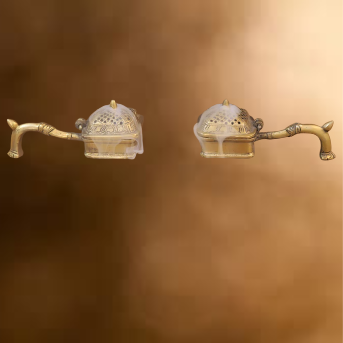 Brass Inscense Burner, Fine Golden Finish 2.5"