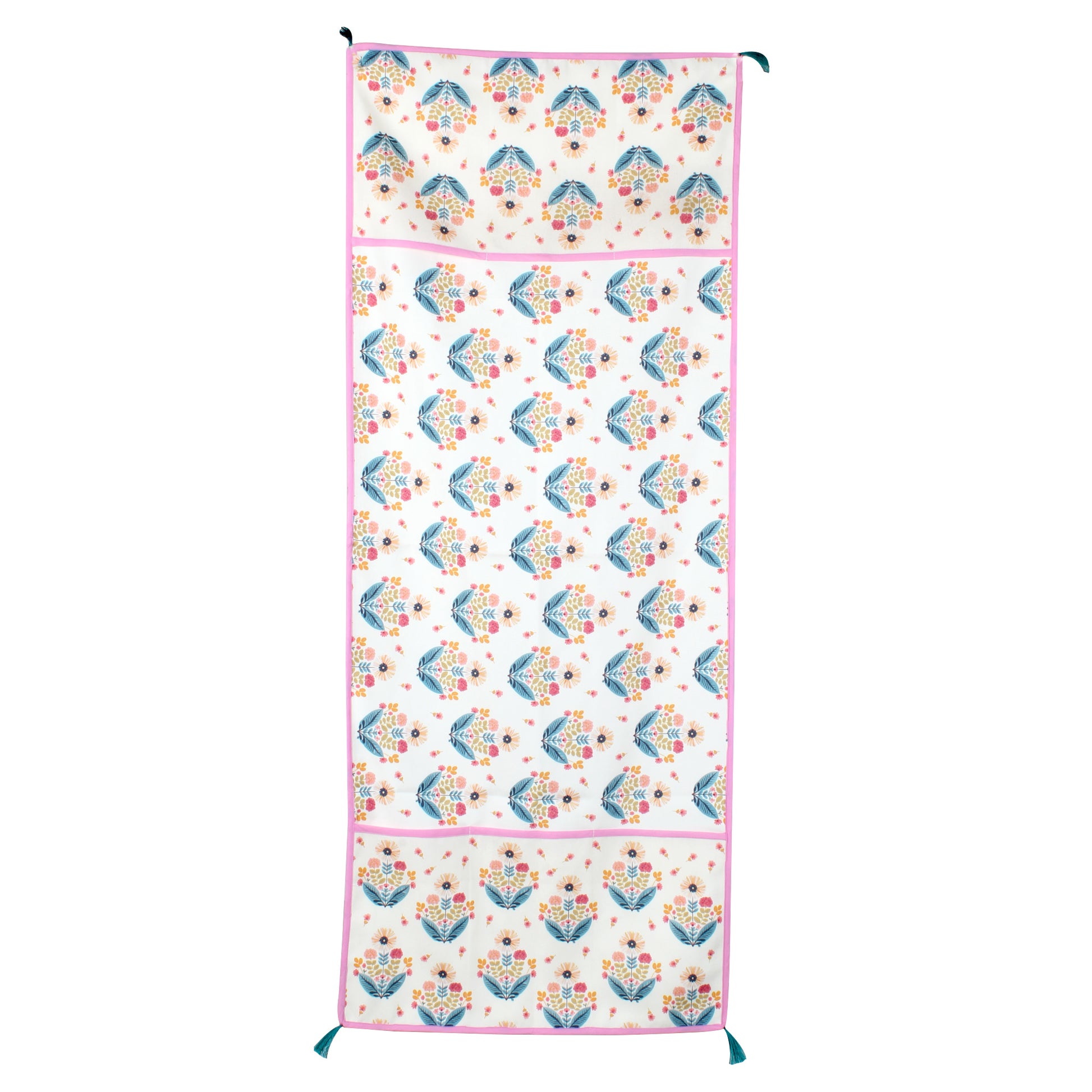 Pink Floral | Premium Quality | Fridge Cover | Fridge Protecter image 1
