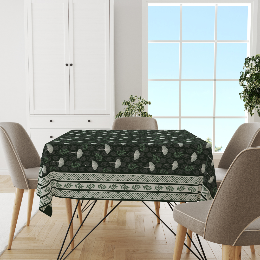 Tropical green | Premium Quality | Table Cloth | Dining Table Cloth image 3
