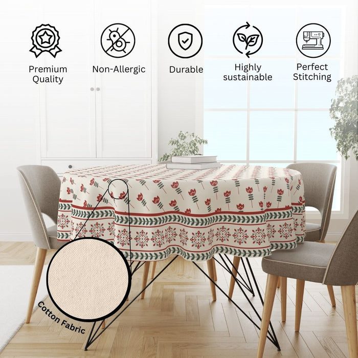 Floral Petal | Premium Quality | Table Cloth/ Table Linen | Kitchen Linen image 3