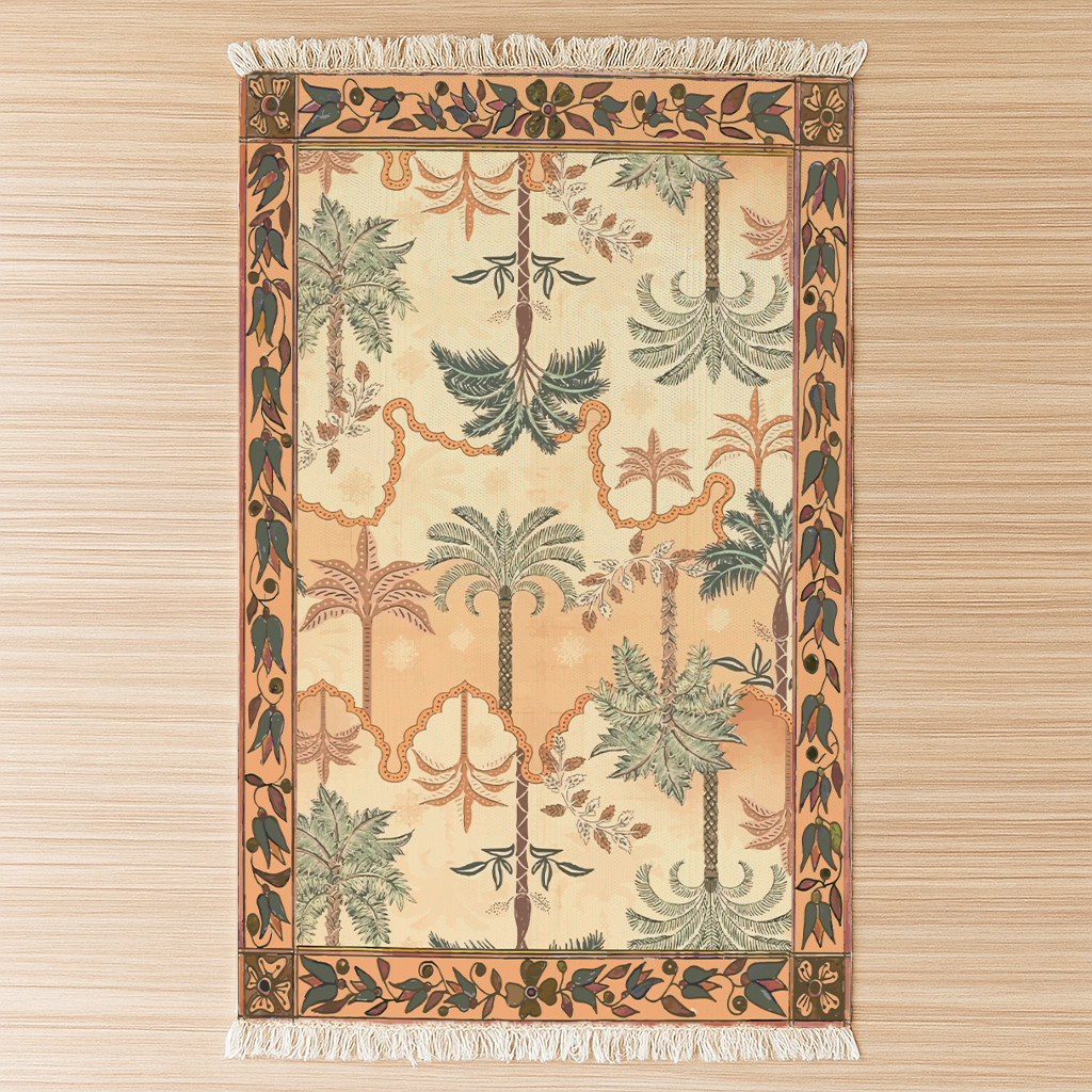 Tropical Dhurrie Rugs Floor Mat for Living Area and Bedroom 2×3 Feet – Small