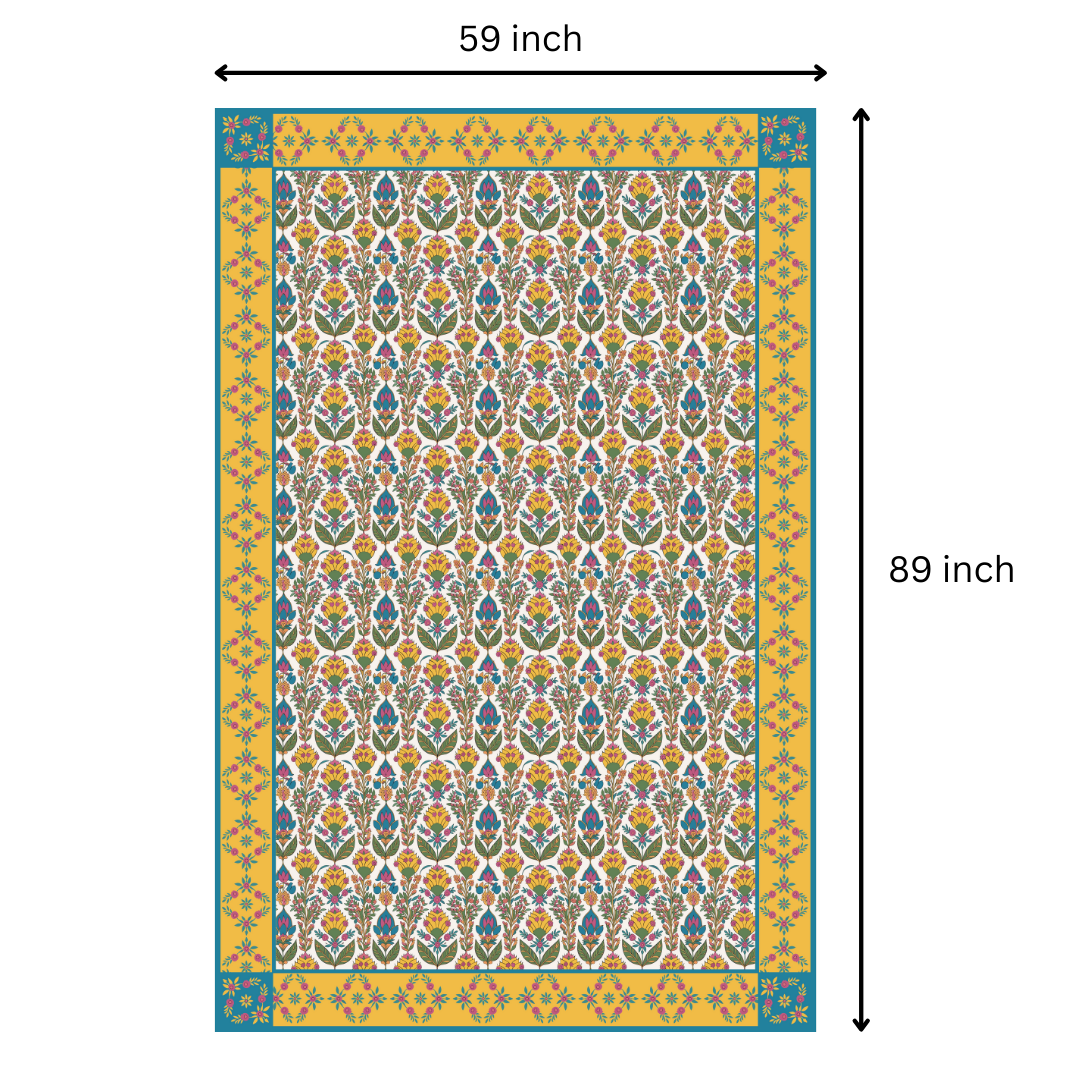 Breezy Yellow | Premium Quality | Table Cloth | Dining Table Cloth image 7