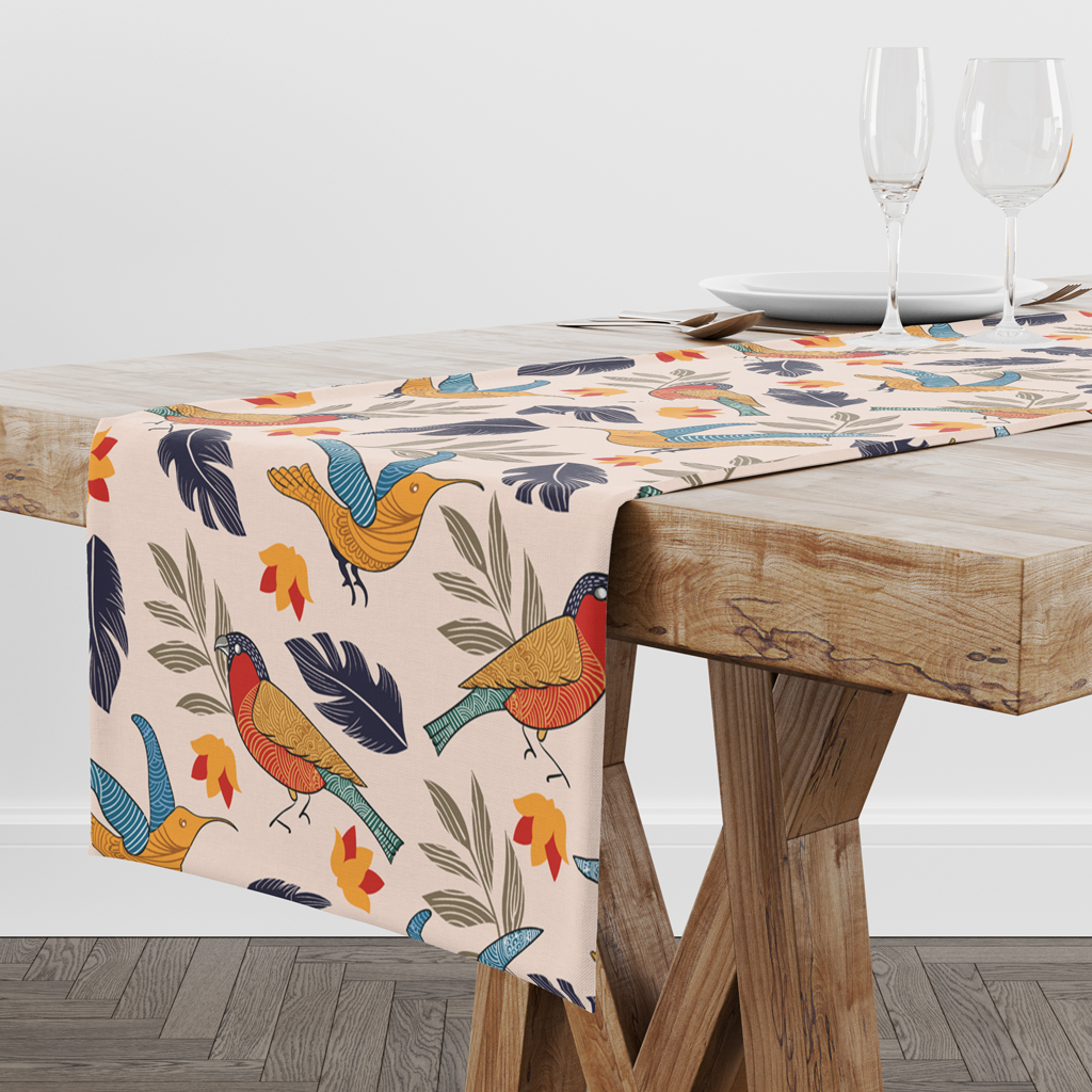 Chirpy Bird | Table Runner | Table Linen | Kitchen And Table Linen image 2