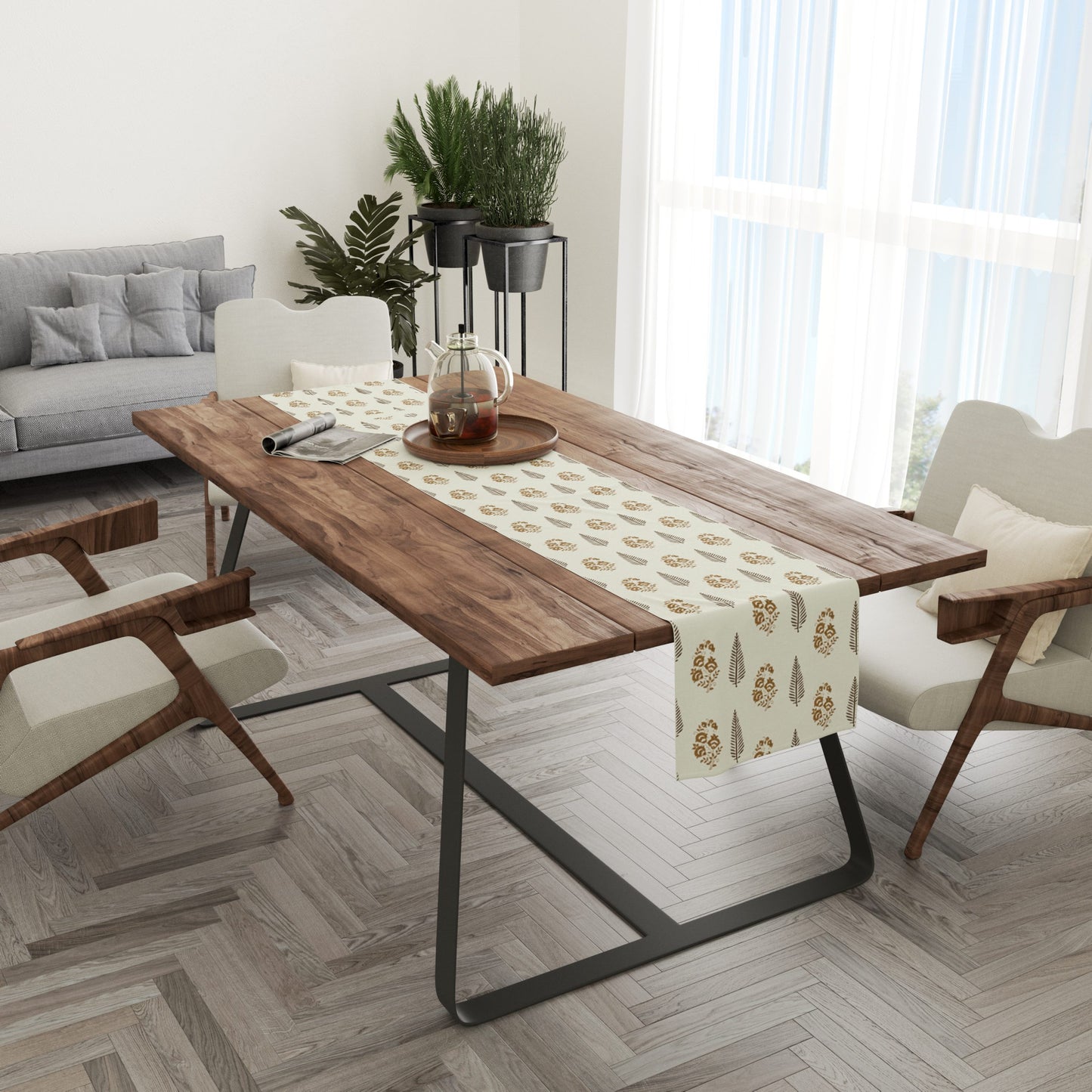 Block Print | Premium Quality| Table Linen| Table Runner| Kitchen Linen image 6