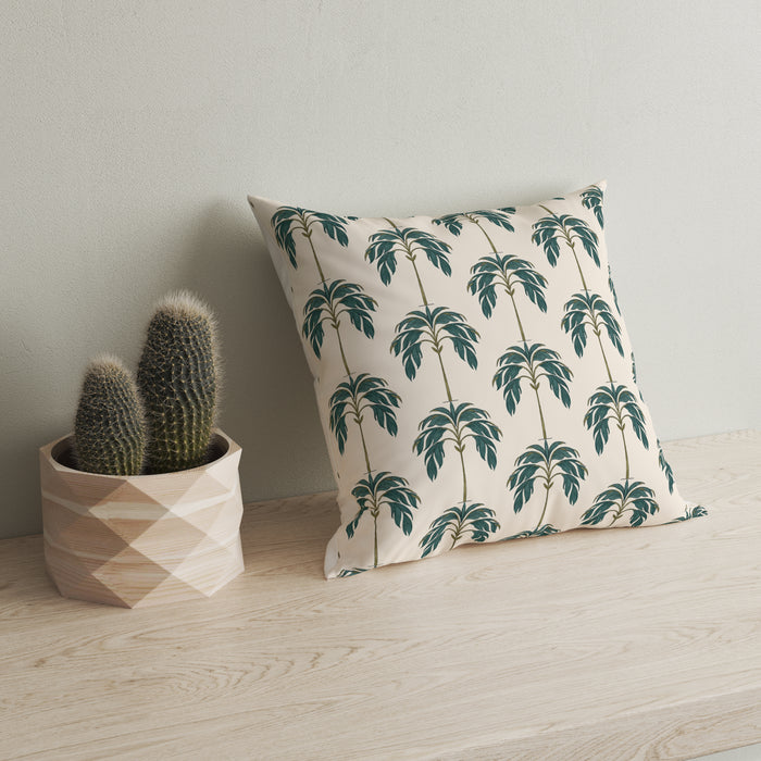 Palm Grove Cushion Cover Set of 5– 16x16 Inch (Silk Poly Mix)