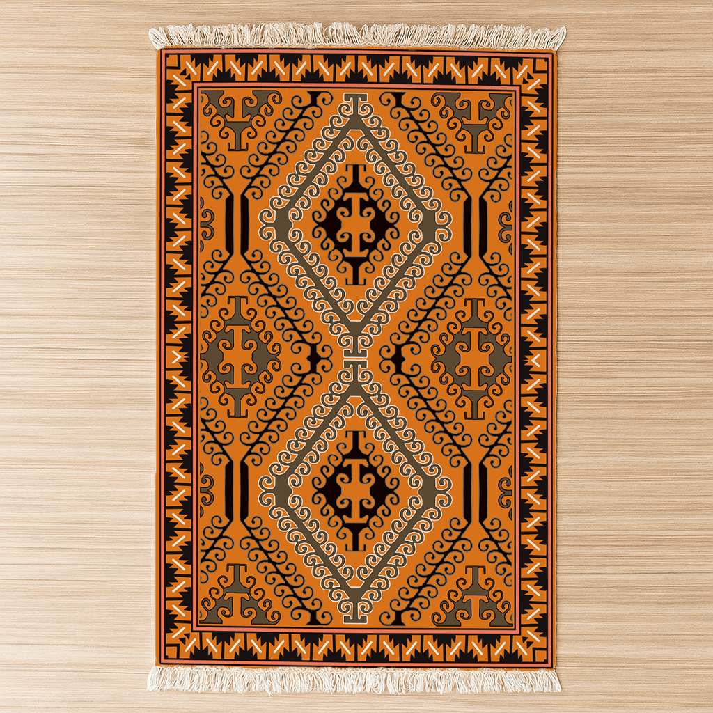 Vintage Dhurrie Carpet Rugs Floor Mat for Living Area and Bedroom 2x3 Feet - Small