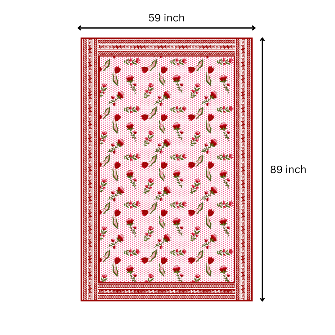 Love Red | Premium Quality | Table Cloth | Dining Table Cloth image 7