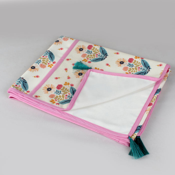 Pink Floral | Premium Quality | Fridge Cover | Fridge Protecter image 2