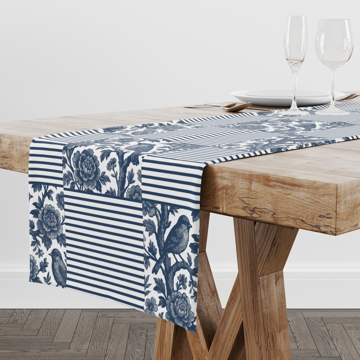 Blue Strips | Table Runner | Table Linen | Kitchen And Table Linen| Premium Quality