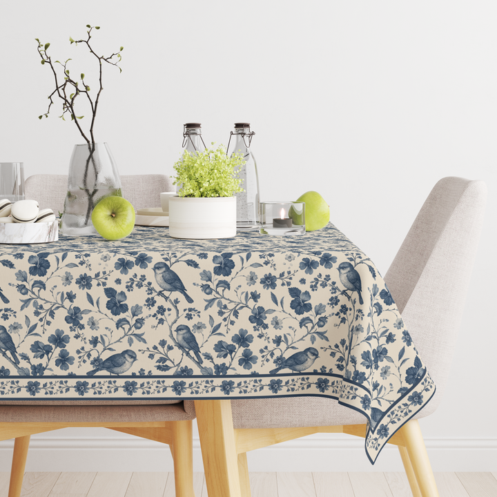 Birds Roots | Premium Quality | Table Cloth | 6 seater Dining Table Cloth