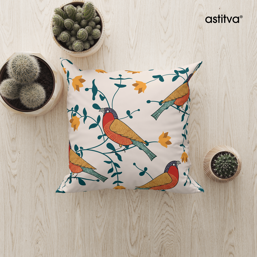 Birds Land Cushion Cover Set of 2