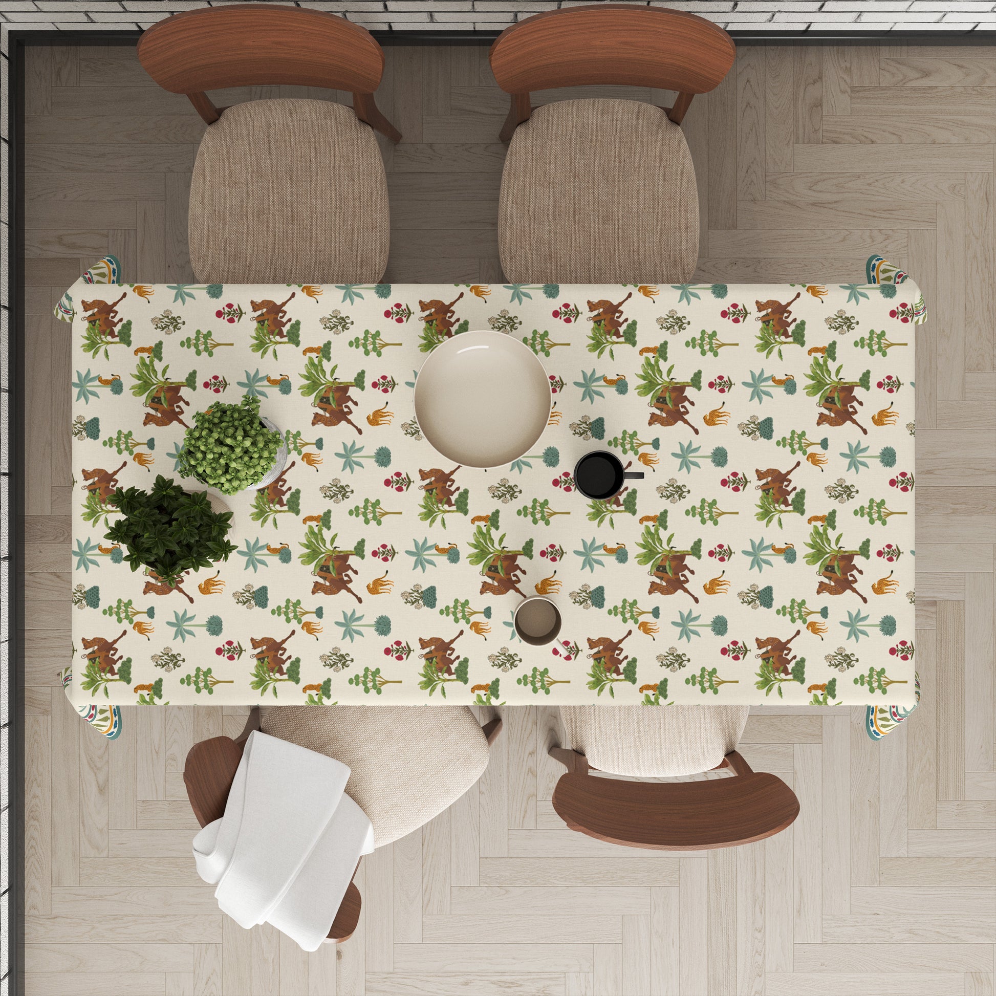 Rajwadi Camel | Premium Quality | Table Cloth | Dining Table Cloth image 3