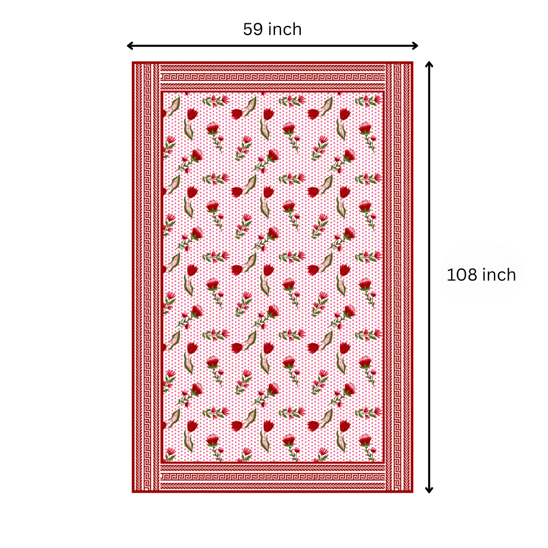 Love Red | Premium Quality | Table Cloth | Dining Table Cloth image 6