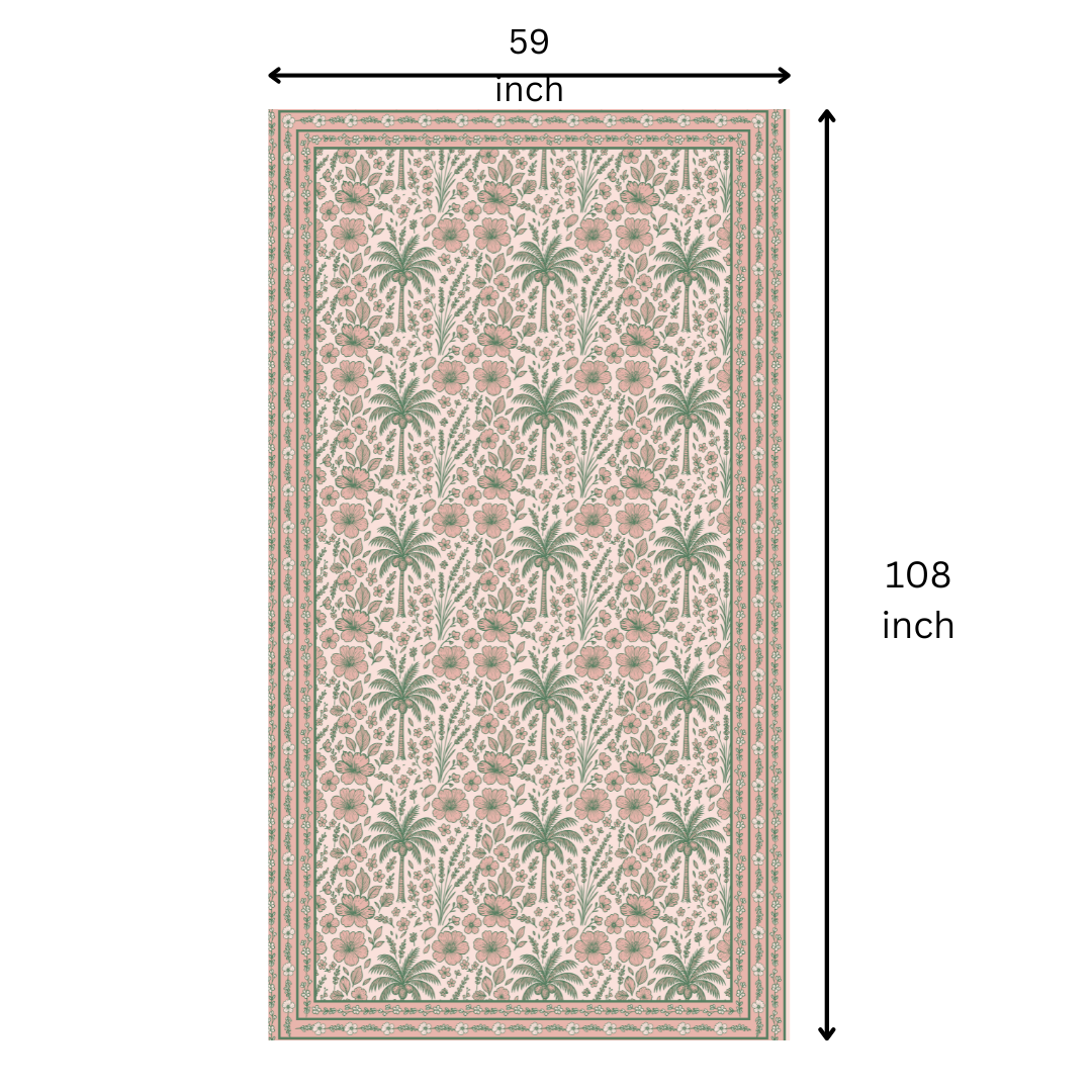 Sea Vacay Table Cloth for 8 Seater Dining Table | Digital Print